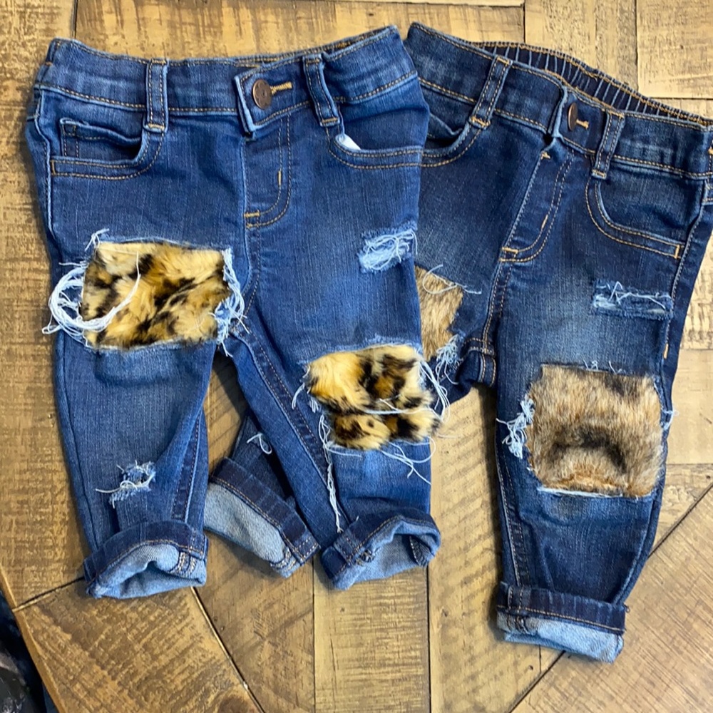 Custom baby girls jeans